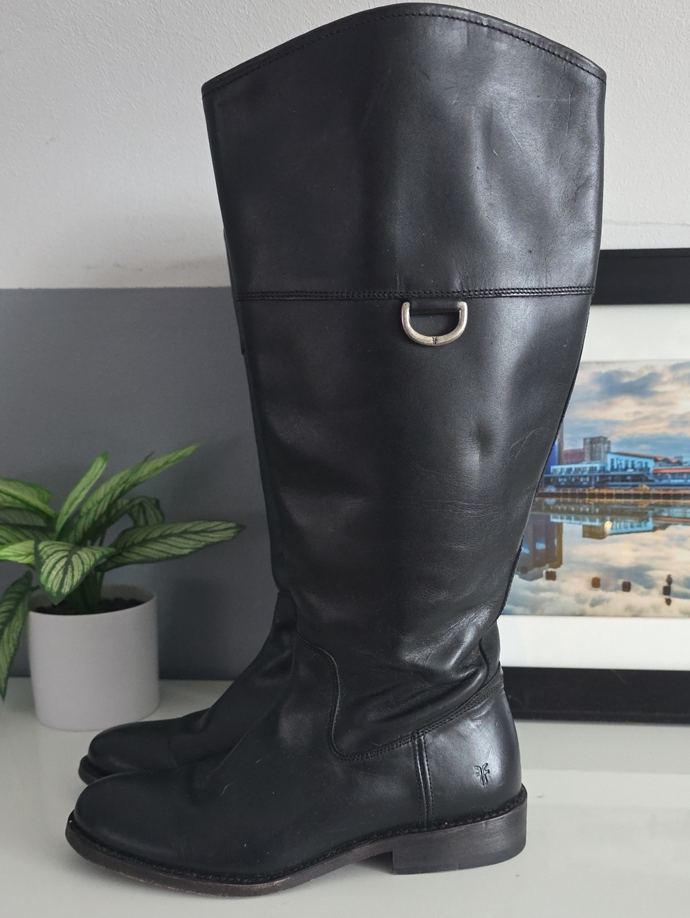 Frye Melissa D-Ring Zip Up Tall Riding Boots